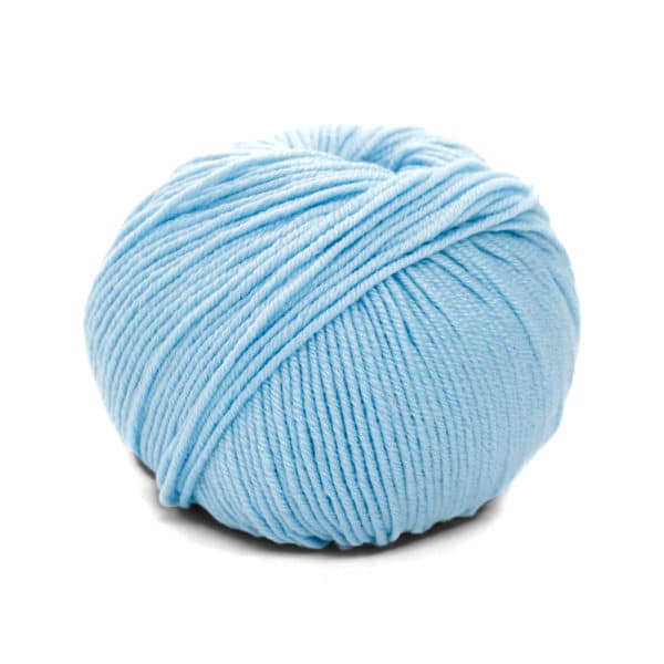 Kit tricot débutant acheter pelote laine merinos bleu ciel